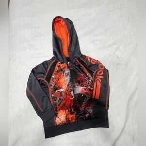 Reebok Kids Graphic Hoodie - Black and Orange